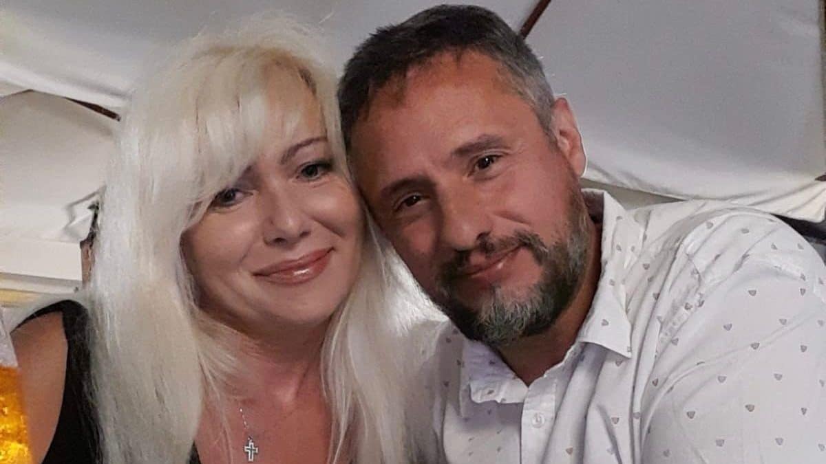 Viktoria Ladchenko e il marito Marco Voza.