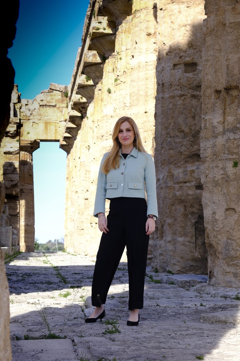 Tiziana D'Angelo, direttrice del Parco Archeologico di Paestum e Velia.