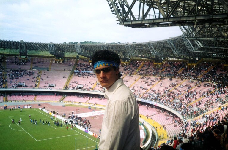 Paolo Avella allo Stadio San Paolo di Napoli.