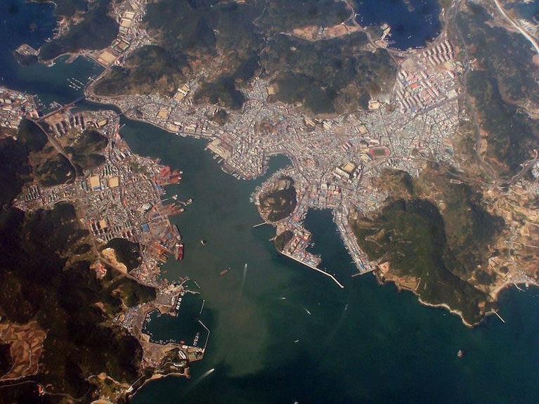 Tongyeong vista dall'alto