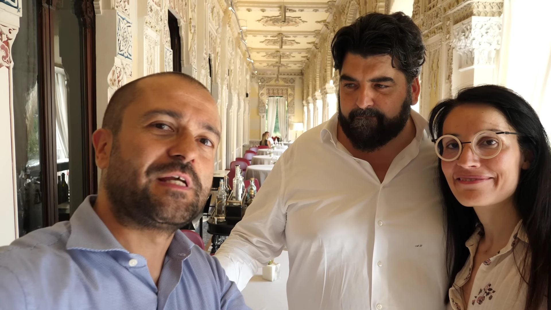 Lo chef Cannavacciuolo insieme a Giano e Franci del canale "Cosa mangiamo oggi?"