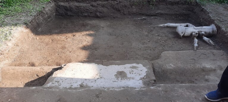 Il serbatoio romano ritrovato nella Villa Arianna di Stabia. Foto / Parco Archeologico di Pompei