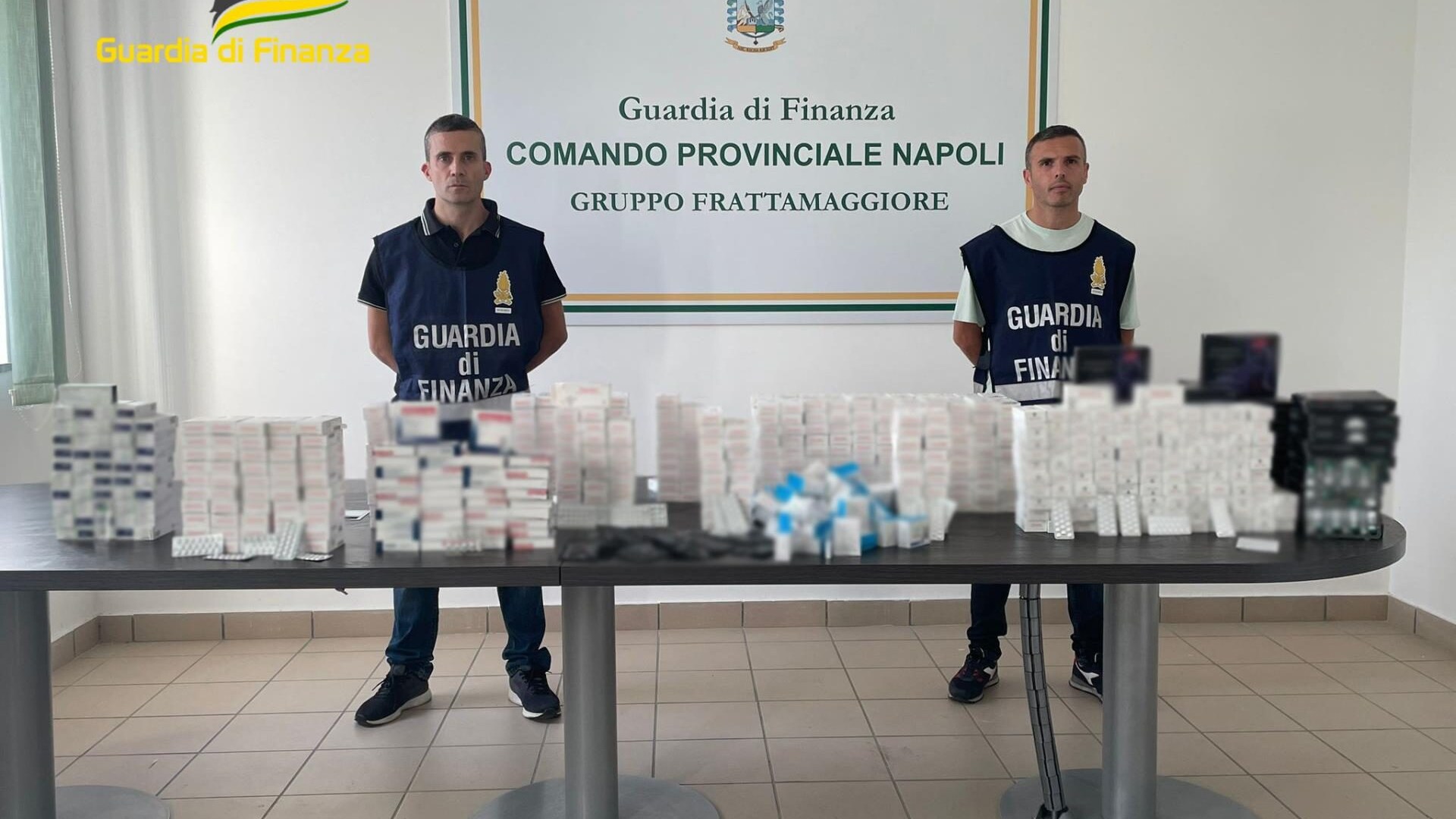 I farmaci dopanti sequestrati dalla Guardia di Finanza