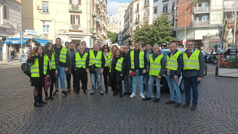 Il personale impiegato per i controlli a poche ore dal cenone di San Silvestro