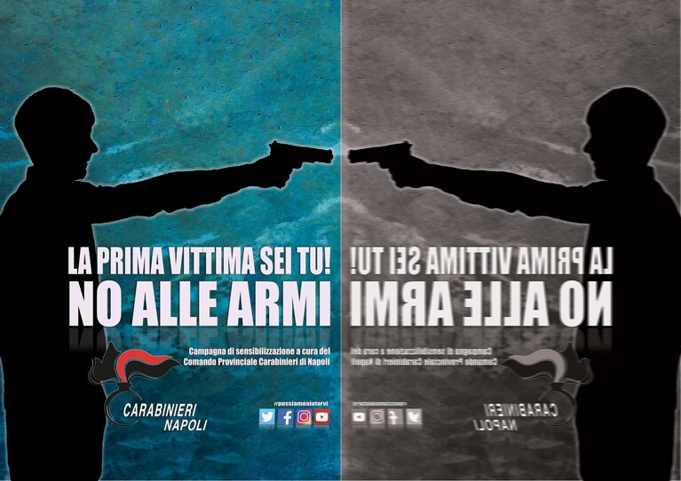 "La prima vittima delle armi sei tu": l'iniziativa dei carabinieri di Napoli