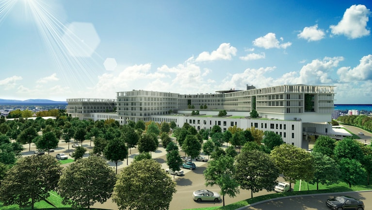 Rendering del nuovo ospedale San Giovanni Di Dio - Ruggi d'Aragona di Salerno
