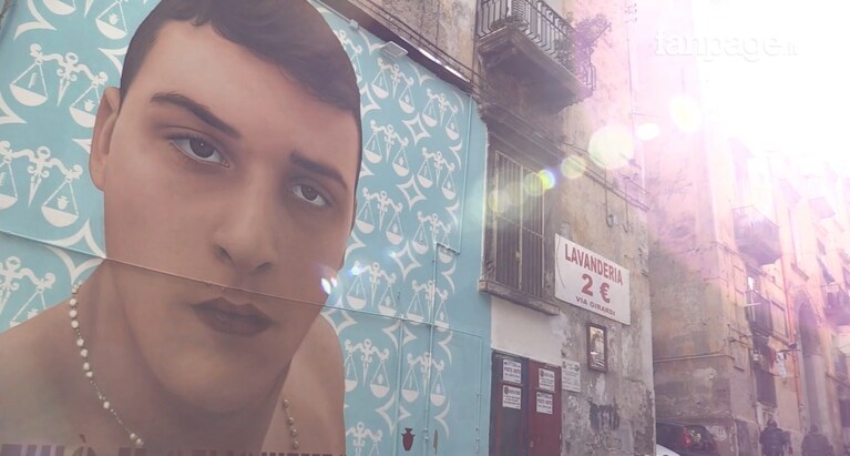 Il murale dedicato a Ugo Russo