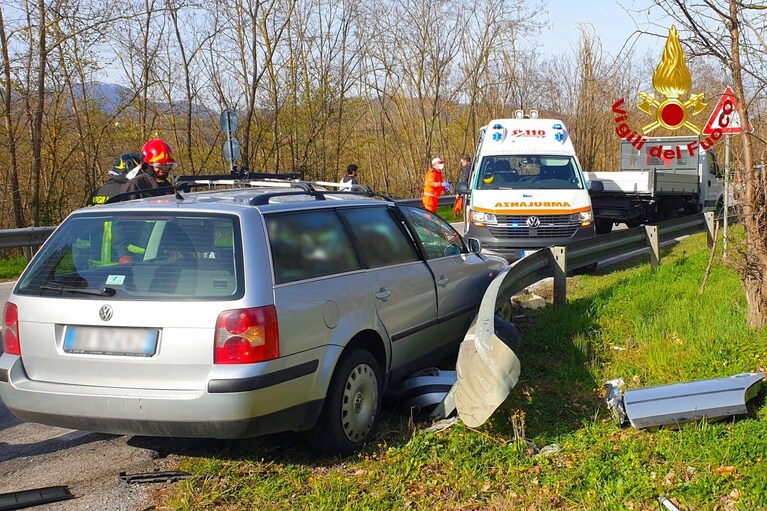 L'incidente avvenuto sull'Ofantina nella giornata di oggi.
