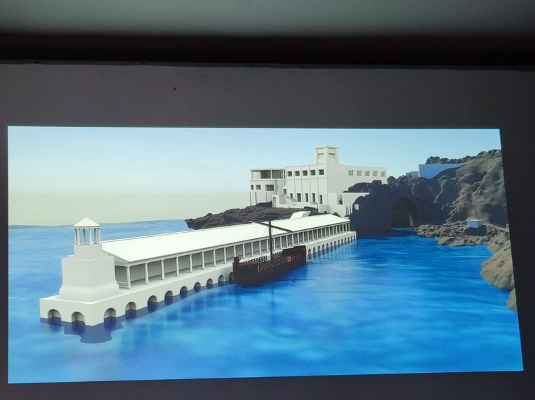 La villa romana di Capo di Sorrento ricostruita in 3D.