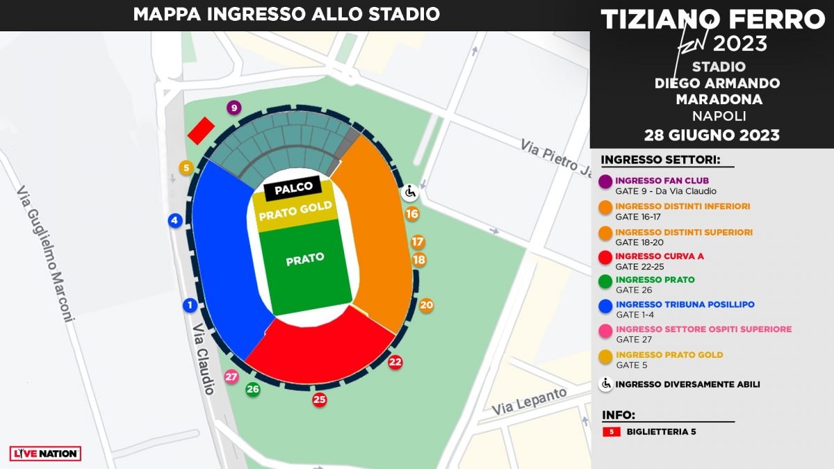 La scaletta del concerto di Tiziano Ferro a Napoli 2023 l'ordine delle