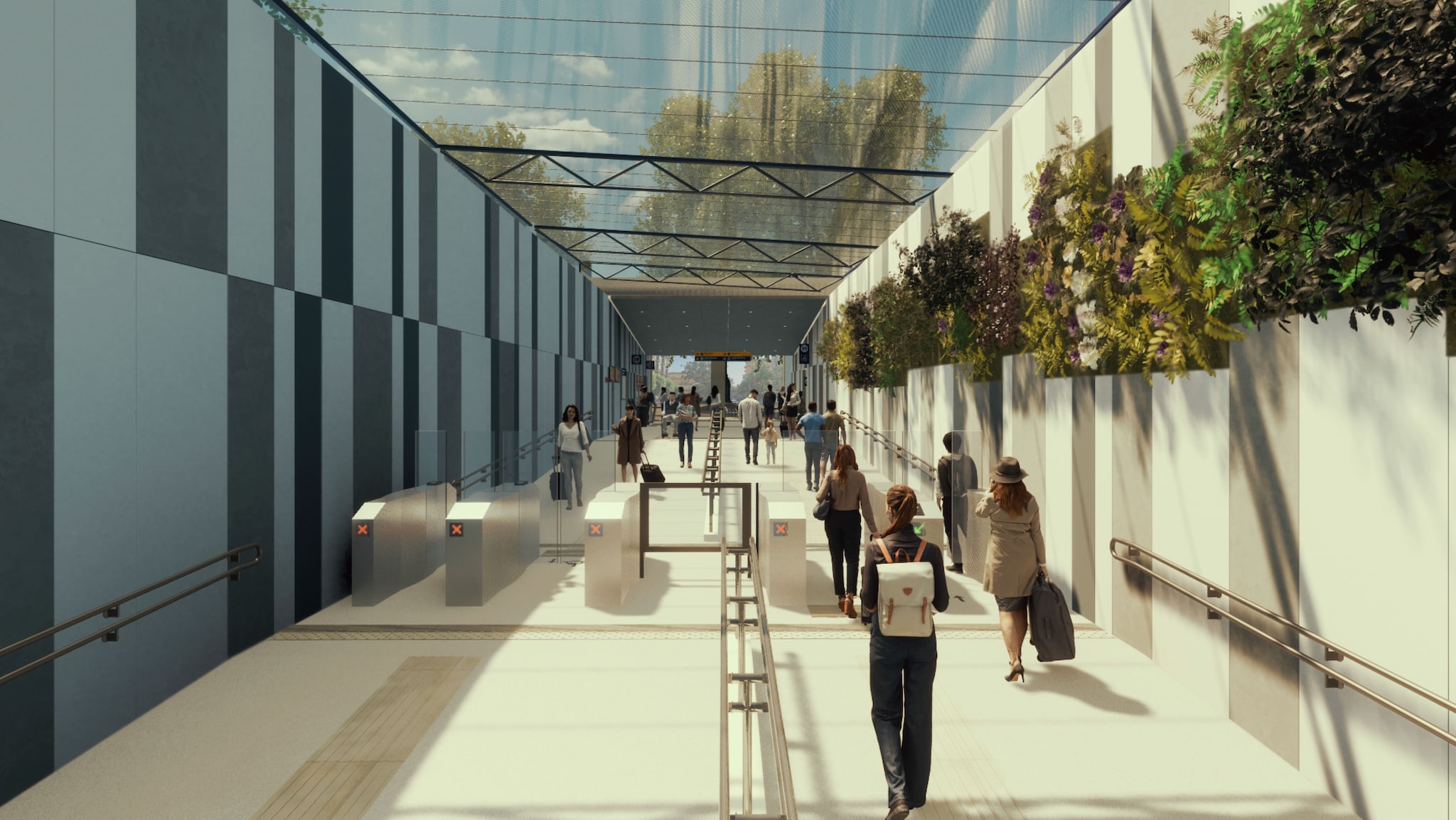 Metro Linea 2, la nuova Stazione Amedeo tunnel di vetro e ascensori