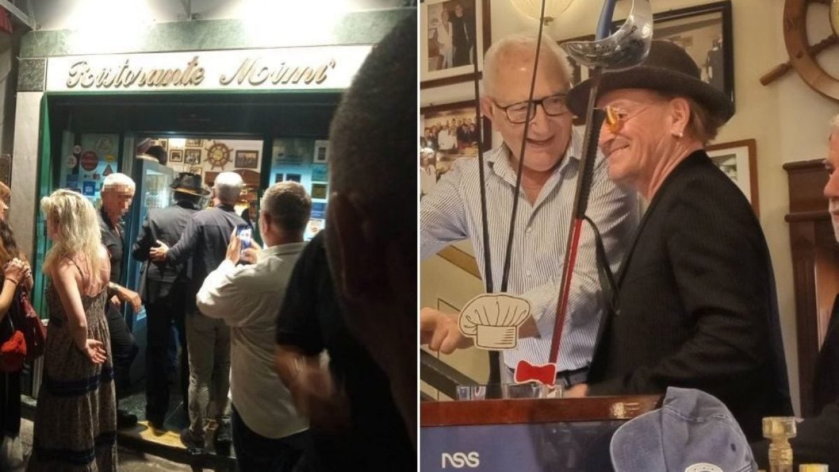 Bono Vox degli U2 da Mimì alla Ferrovia / Foto da Fb (Valeria Vespa)