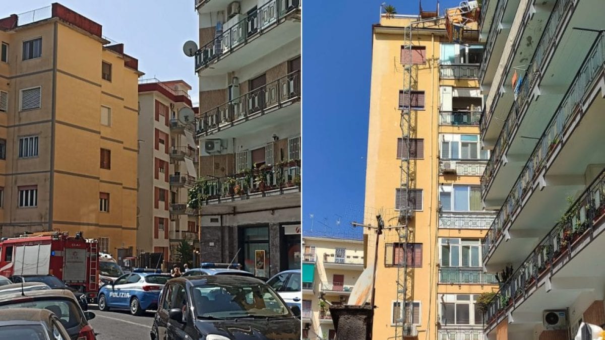 Il palazzo dove si è verificato il crollo del montacarichi.