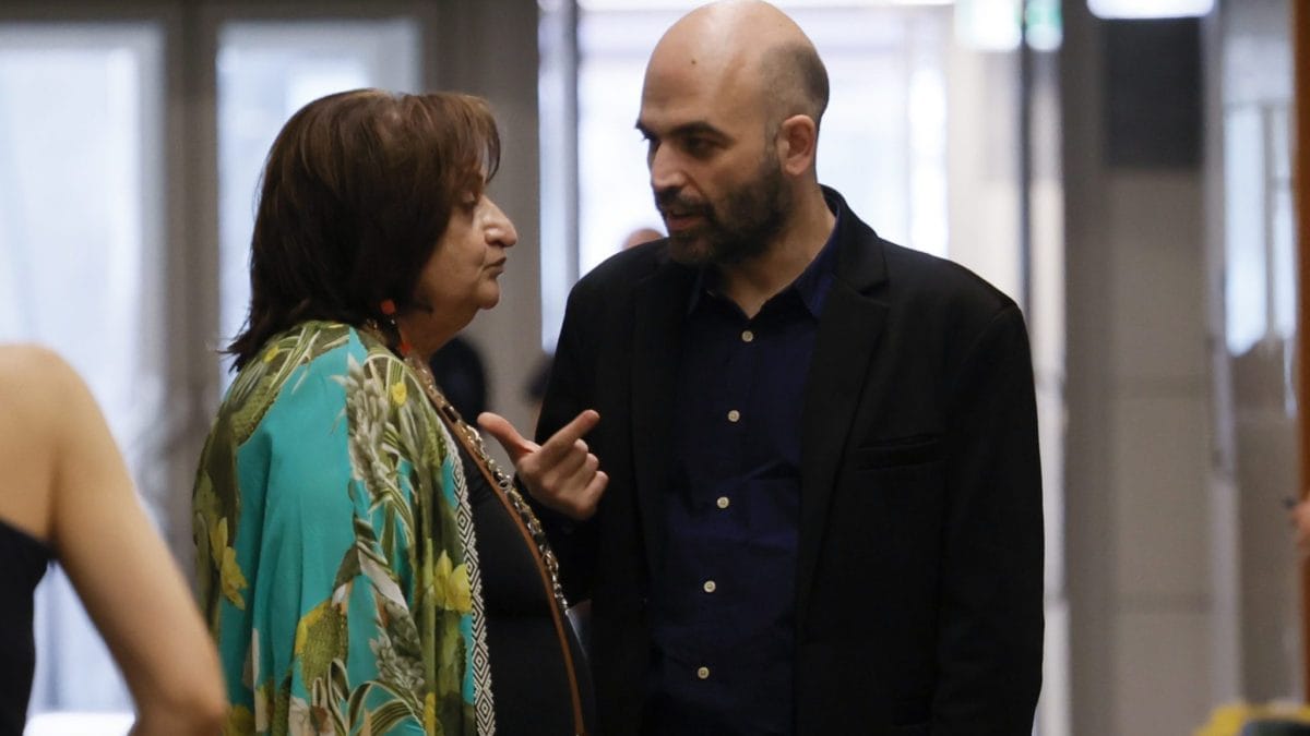 Capacchione e Saviano prima della sentenza