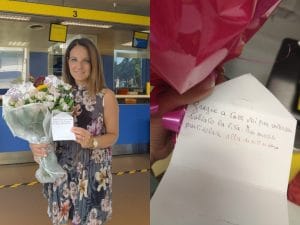 Si sente male alle Poste, soccorsa dai dipendenti: “Mi avete salvato la vita”, e manda loro fiori