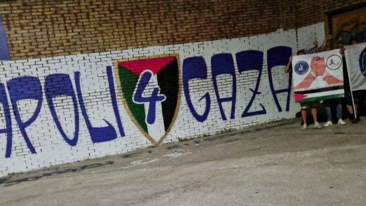 Il murale dedicato alla popolazione di Gaza