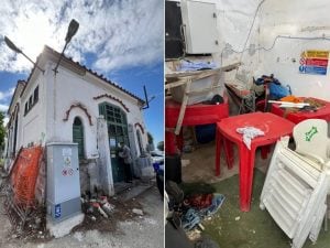 Nella Villa Comunale di Napoli scoperto un deposito abusivo di ombrelloni, sedie e tavolini
