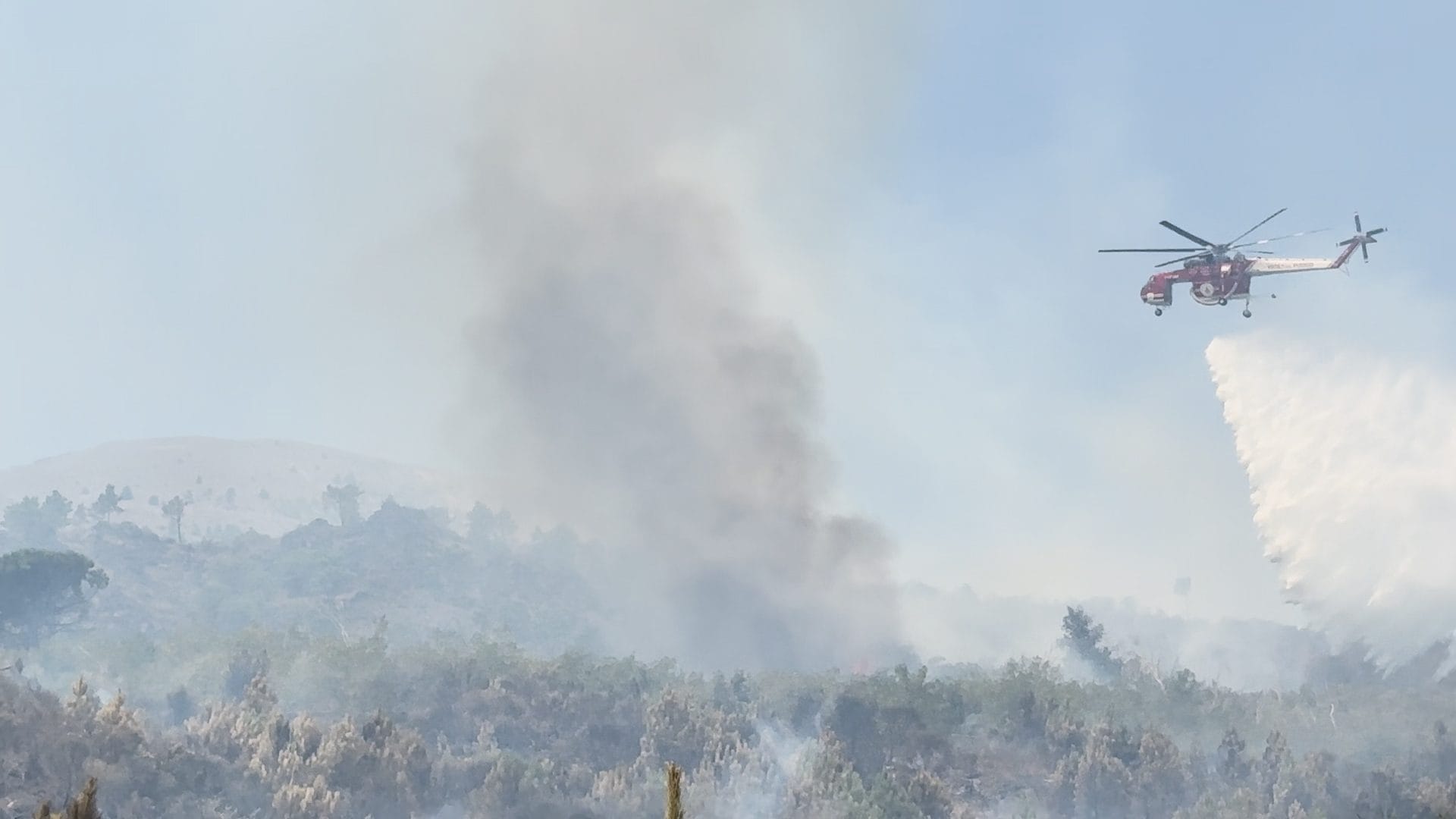 Canadair in azione sul Vesuvio / Foto Gaia Martignetti per Fanpage.it