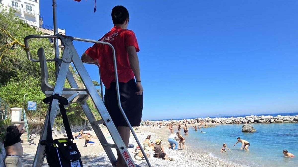 I baywatch a Capri (Foto Città di Capri)