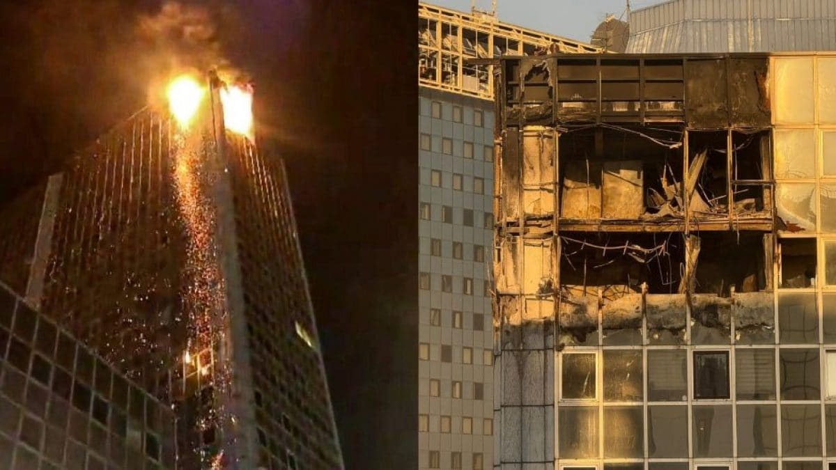 L’incendio al Centro Direzionale di Napoli stanotte