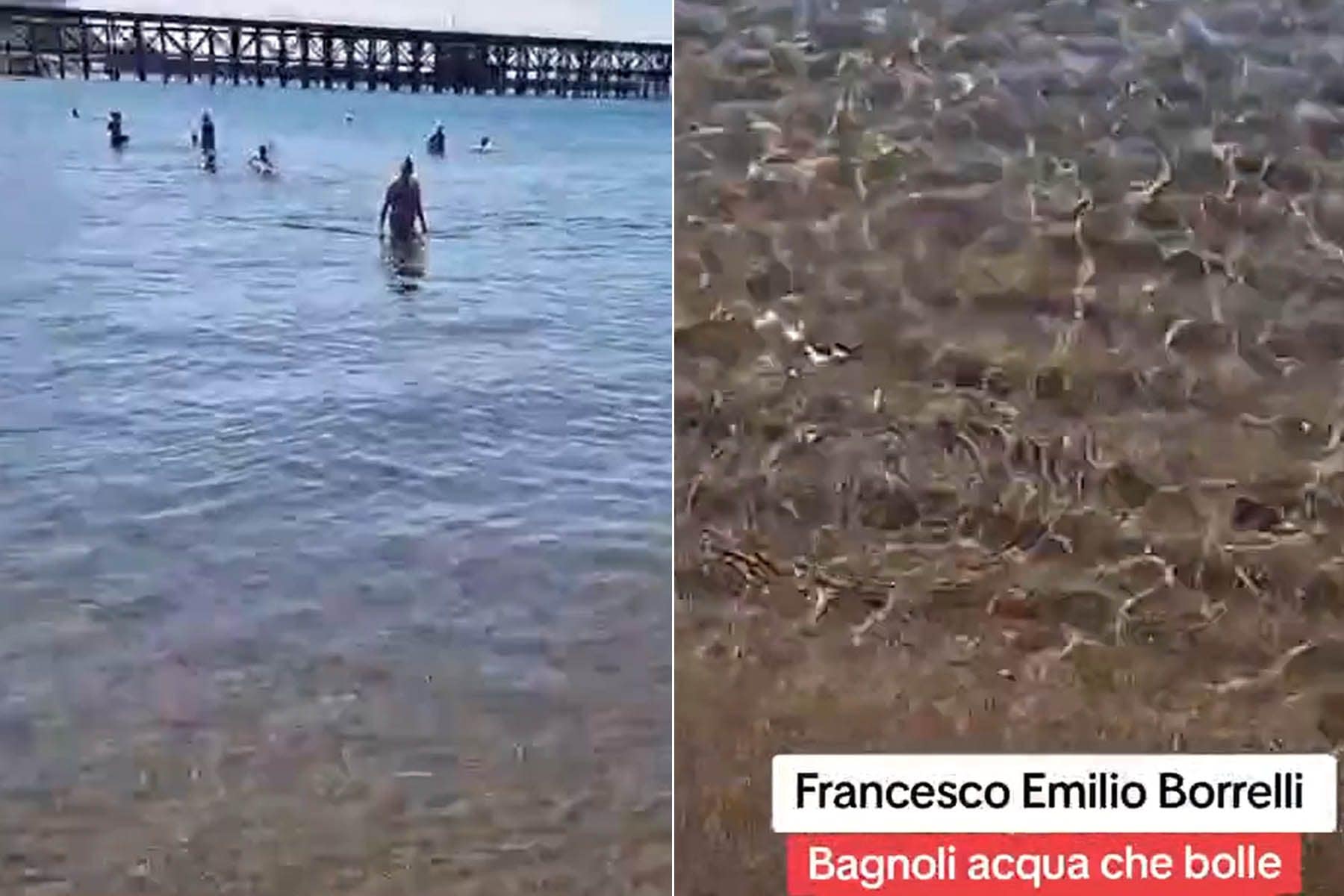 Mare che bolle sul lido di Bagnoli, blitz di Borrelli: "Ho chiamato l'Osservatorio Vesuviano"