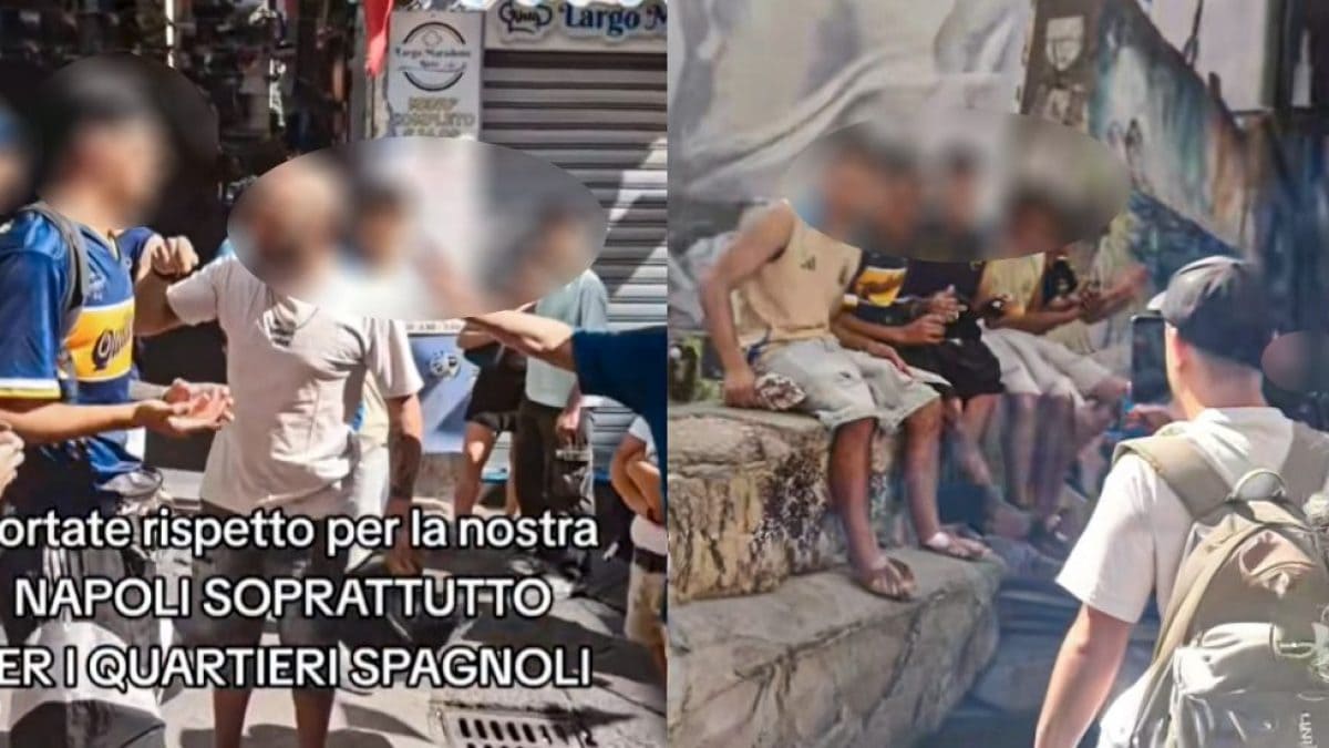 Le scene del video sui "maranza" ai Quartieri Spagnoli di Napoli
