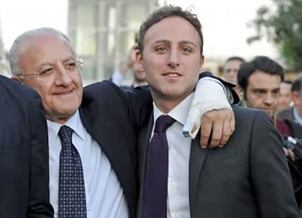 Vincenzo De Luca e il figlio Piero