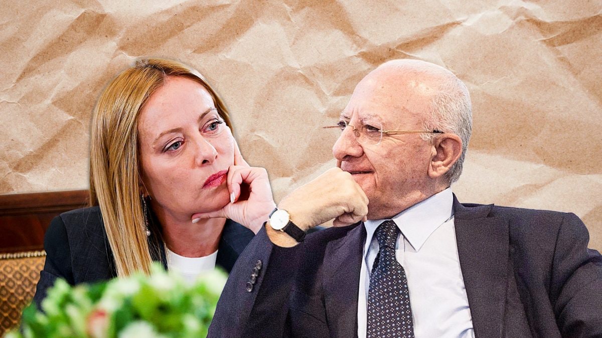 Giorgia Meloni e Vincenzo De Luca