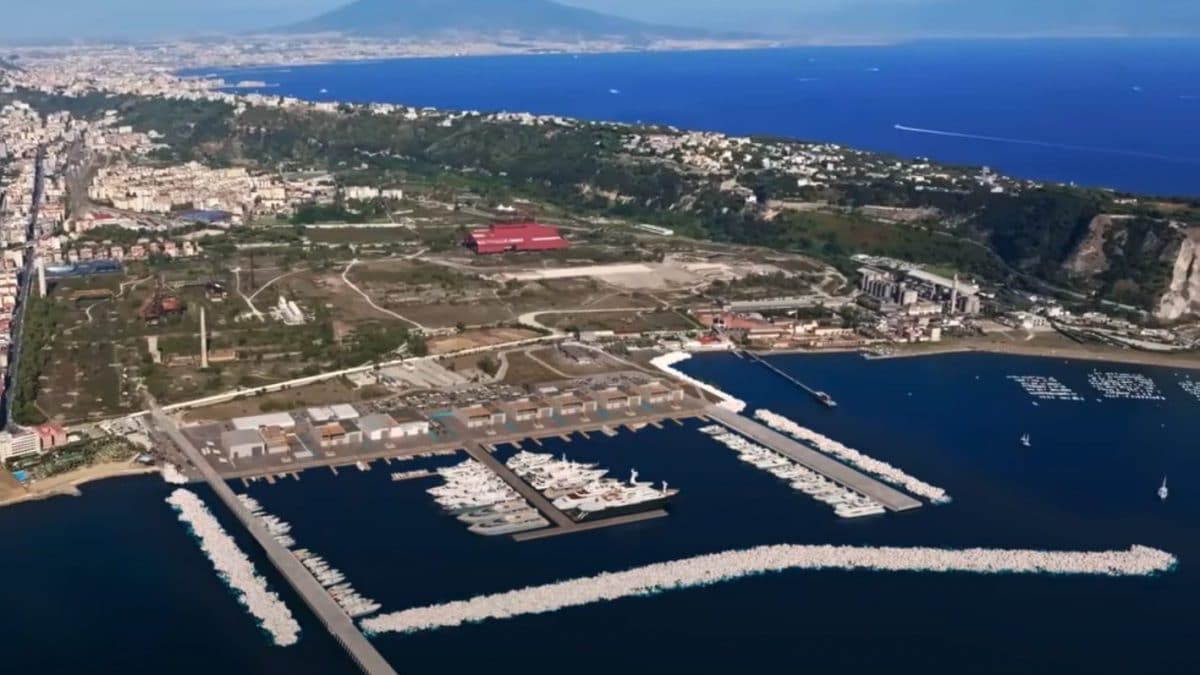 Il villaggio dell’America’s Cup 2027 a Bagnoli