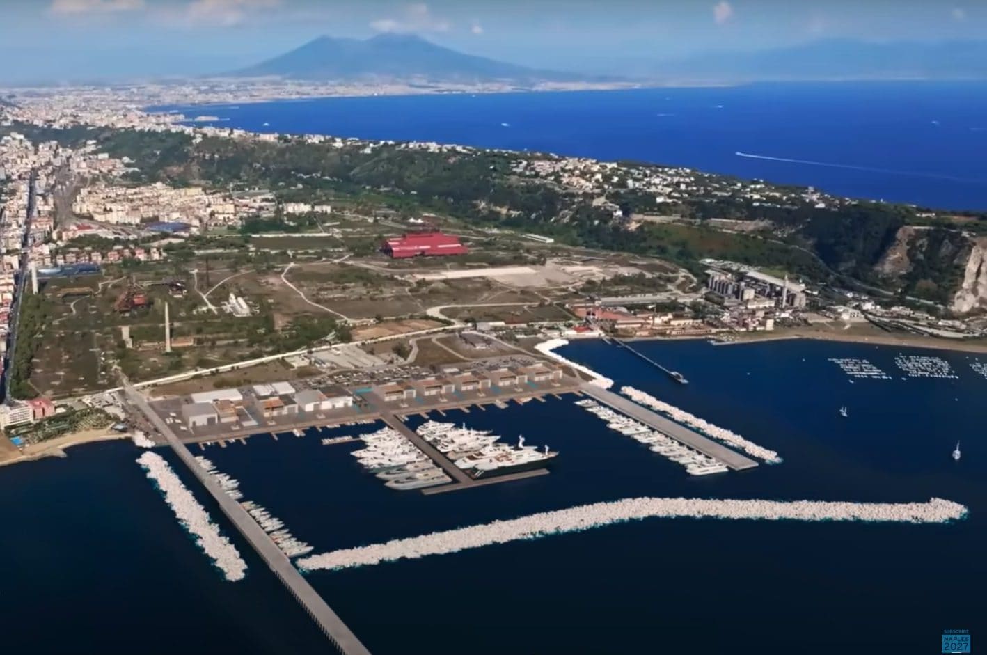 Le nuove scogliere a Bagnoli