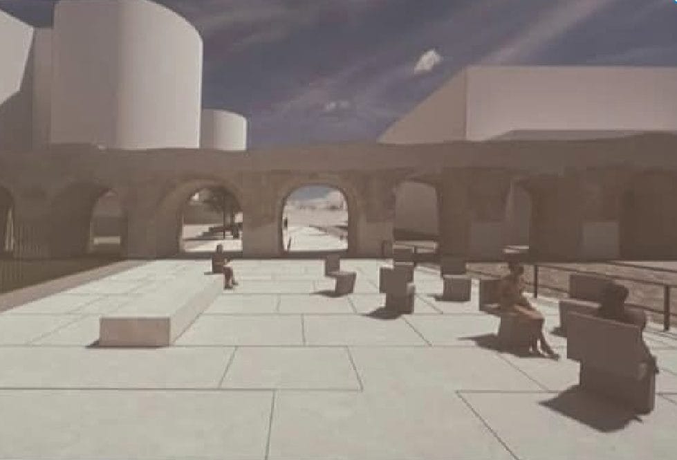 Il rendering del restauro dei Ponti Rossi