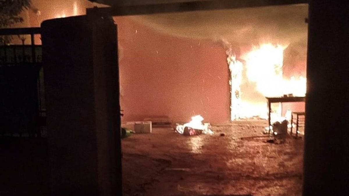 L’incendio nell’abitazione a Carinola