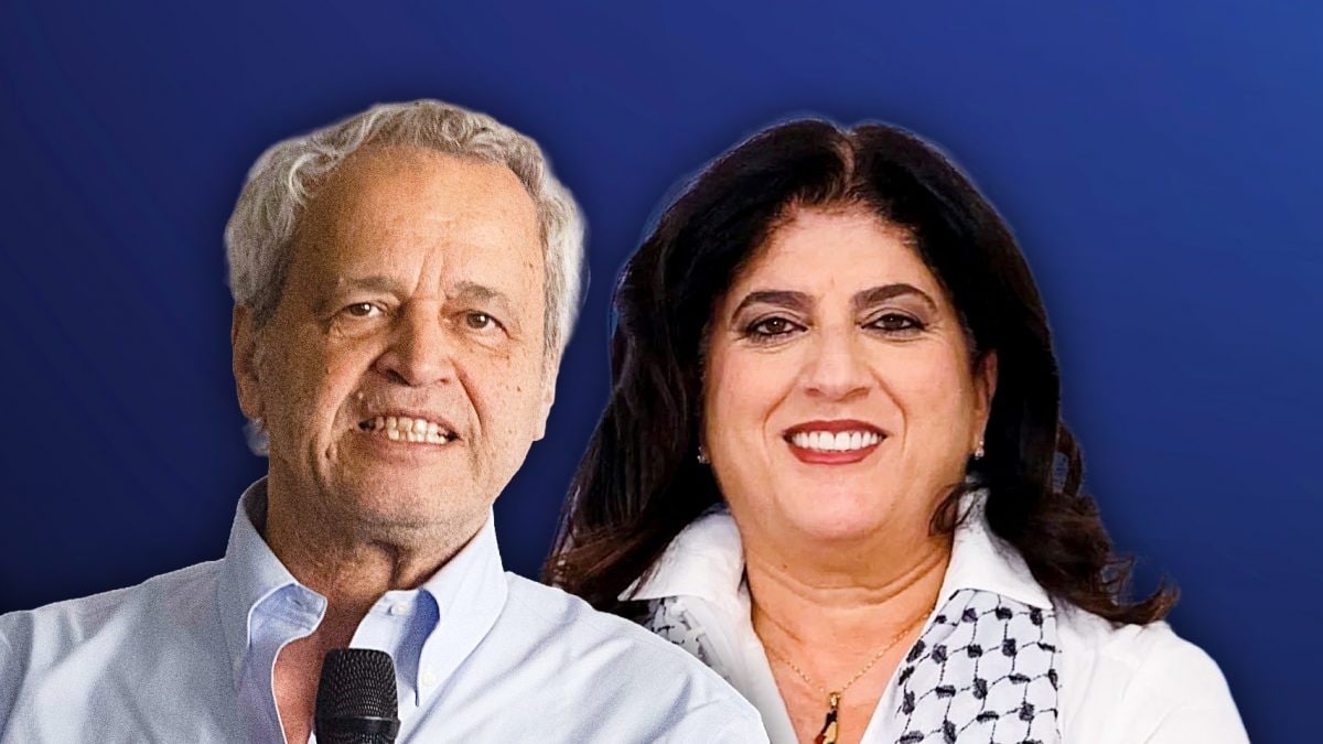 Enrico Mentana e Souzan Fatayer