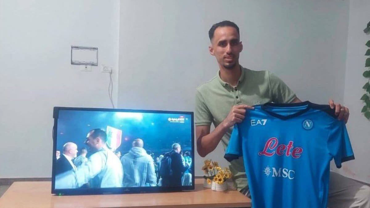 La foto pubblicata da Naim per la vittoria del quarto scudetto del Napoli