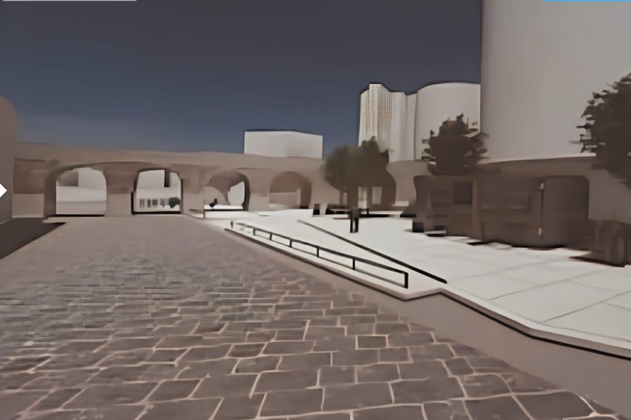 Il rendering del restauro dei Ponti Rossi
