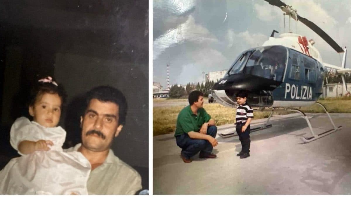 Antonio Raimondo coi figli Roberta e Pasquale / foto per gentile concessione della famiglia Raimondo