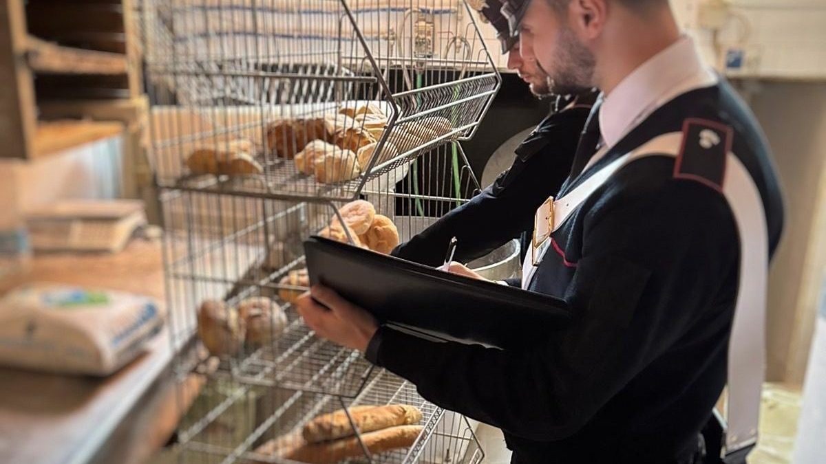 I controlli dei carabinieri nei panifici a Soccavo, Napoli