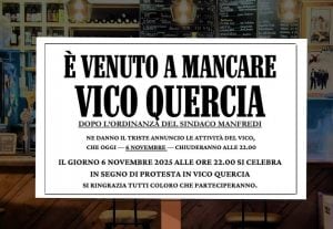 Protestano i locali: "Serrande chiuse alle 22 in Vico Quercia"