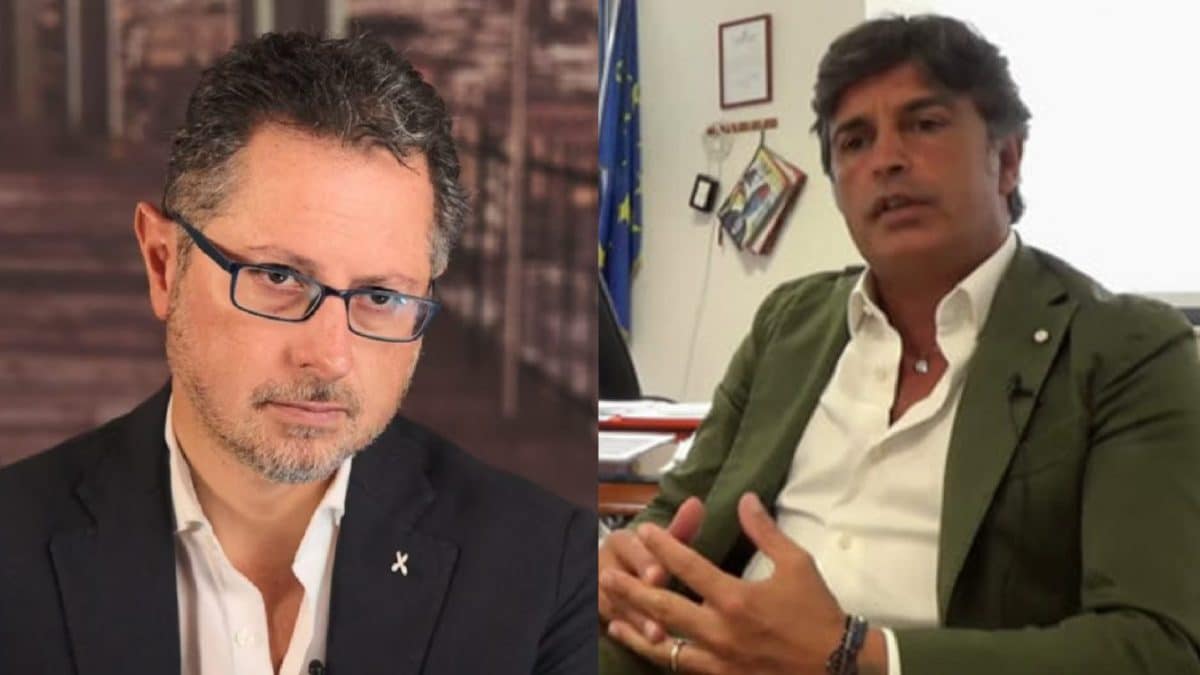 Francesco Emilio Borrelli (a sinistra) e Pasquale Di Fenza