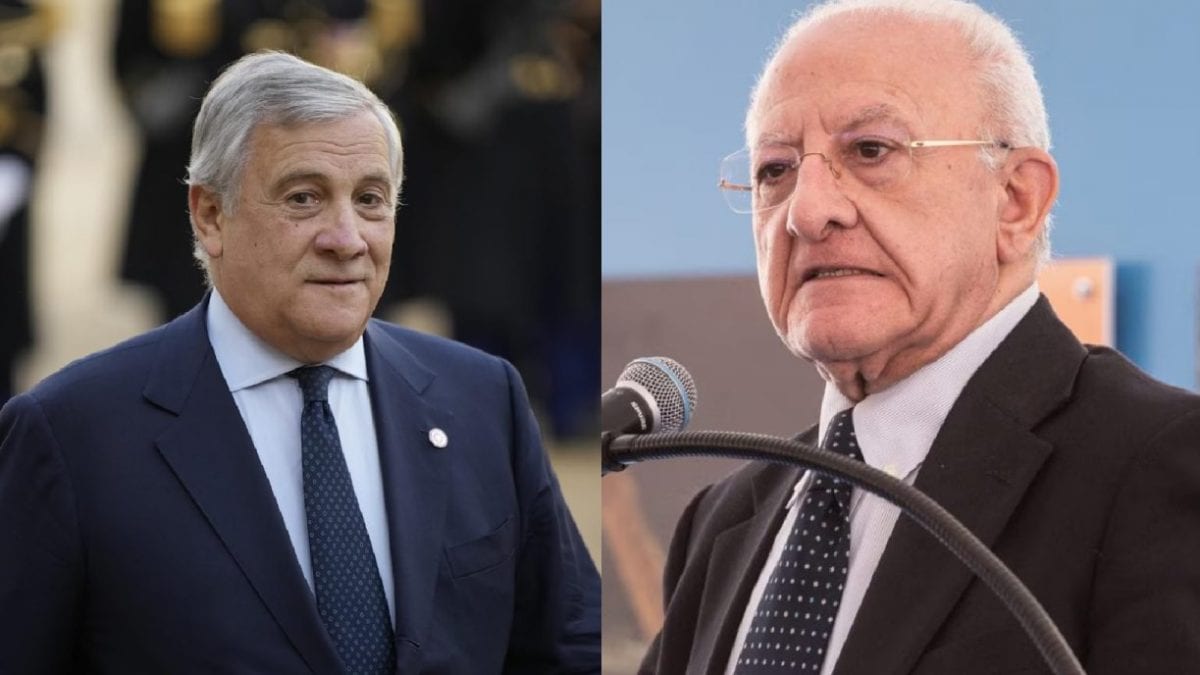 Antonio Tajani e Vincenzo De Luca