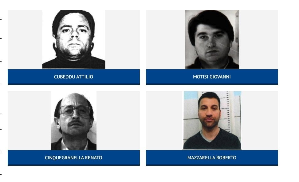 L’elenco dei latitanti di massima pericolosità