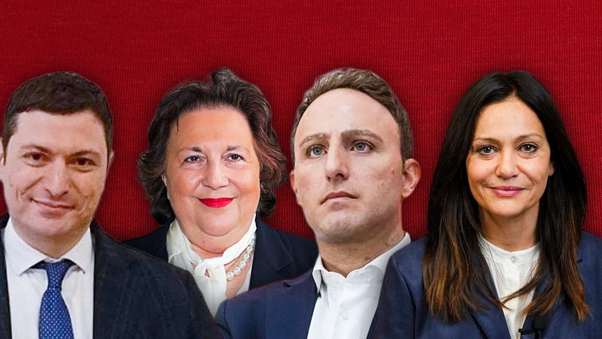 Da sinistra Giuseppe Annunziata, Teresa Armato, Piero De Luca, Enza Amato