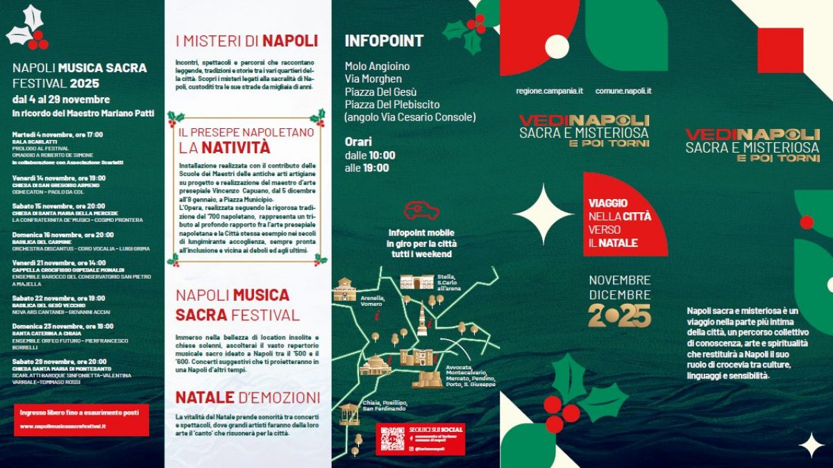 La locandina della manifestazione "Vedi Napoli sacra e misteriosa e poi torni"