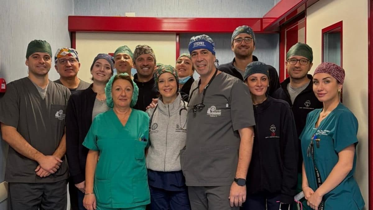 L’equipe medica del professor Dell’Aversana