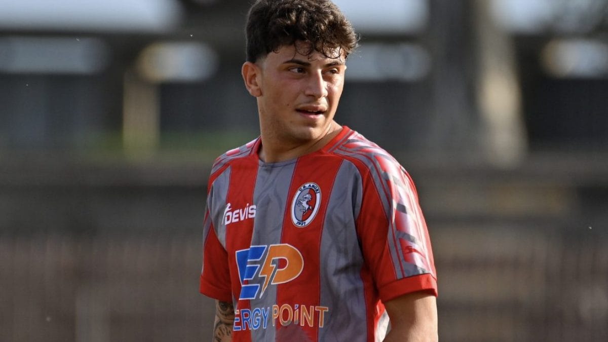 Bruno Petrone, foto dalla pagina Facebook dell’US Angri 1927.