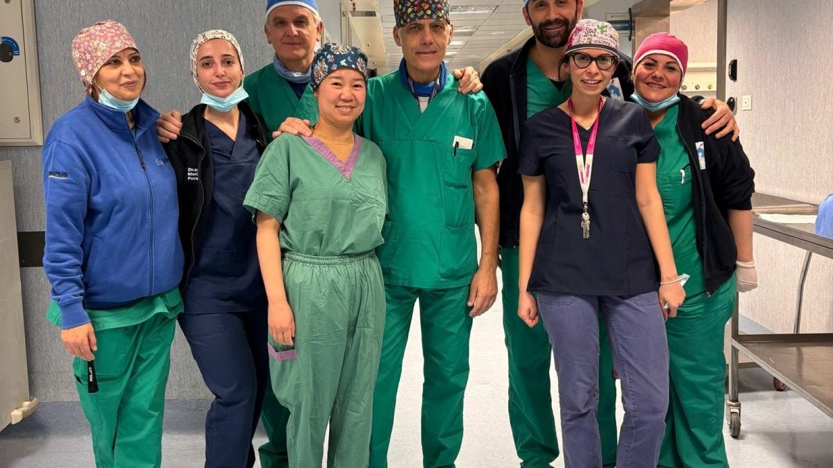 L’equipe medica del prof Trunfio