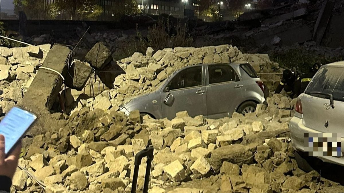 Il crollo all’Arenaccia / Foto Fanpage.it