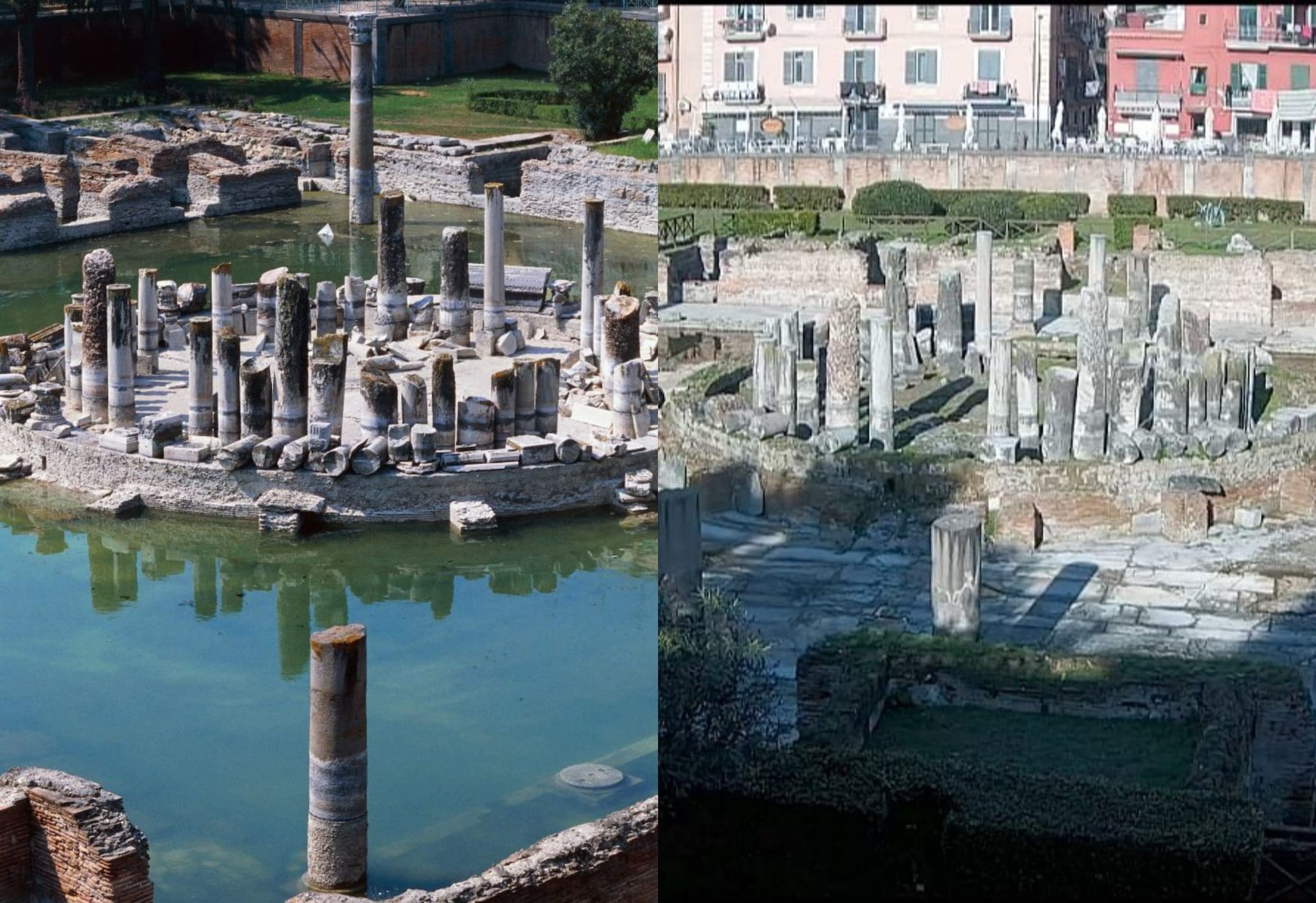 Il Macellum di Pozzuoli riemerso dalle acque è il simbolo del bradisismo nei Campi Flegrei