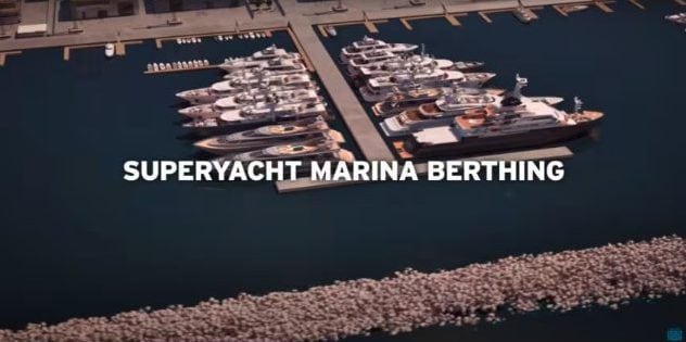 Una delle immagini dei rendering sull’America’s Cup