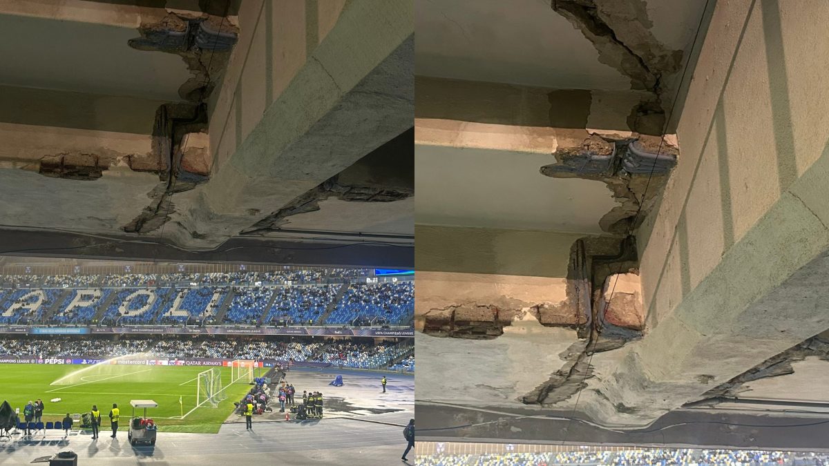 Le immagini dal settore ospiti del "Maradona" / Foto: CFC Cathy su X